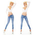 Girl Vivi Blue Skinny Low Rise Jeans - 815F